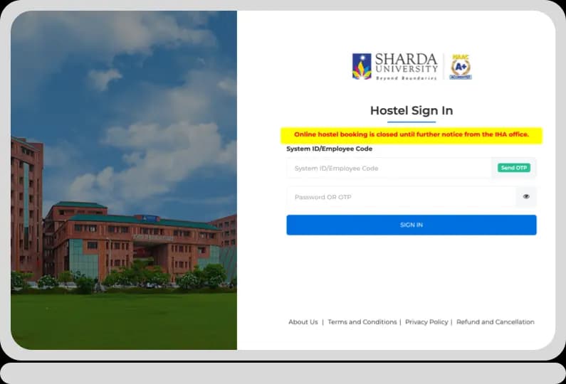 Hostel Booking Site